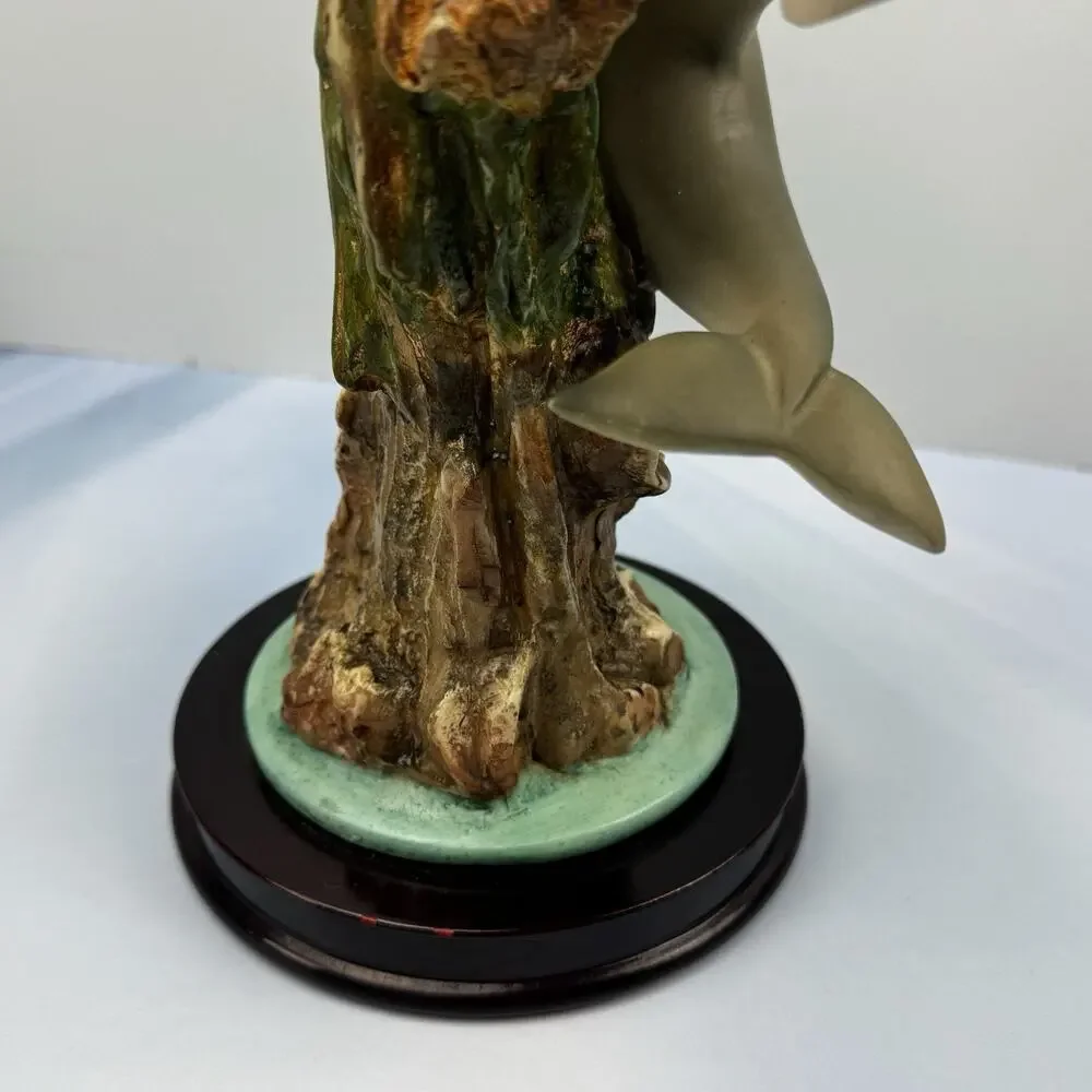 Wildlife Dolphins‎ Statue Crosa Collection Seaworld Edition Nautical Decor EUC